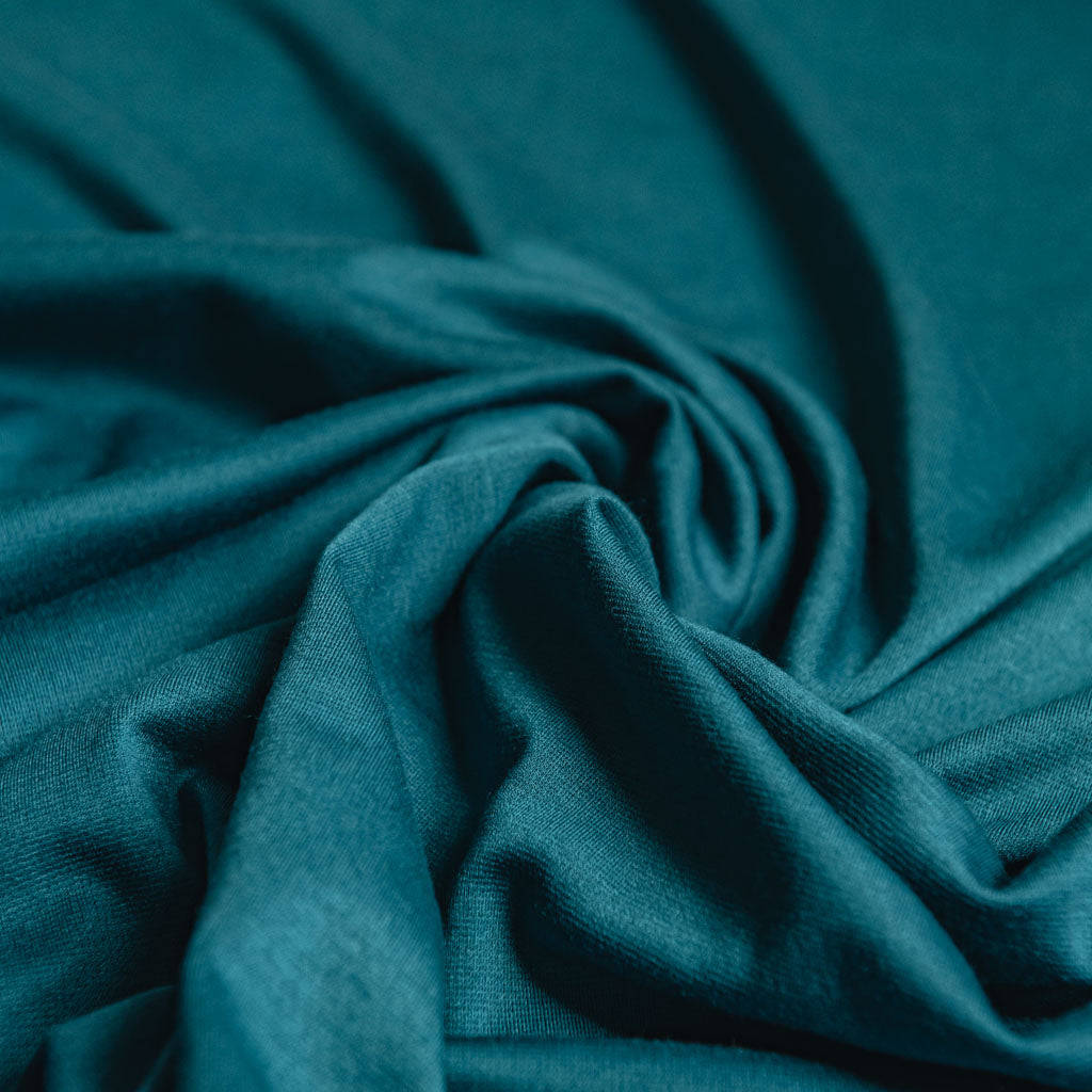 Teal Ponti Roma 4 way Stretch Heavy Jersey Fabric - sold by the metre - UK SELLER (L1)