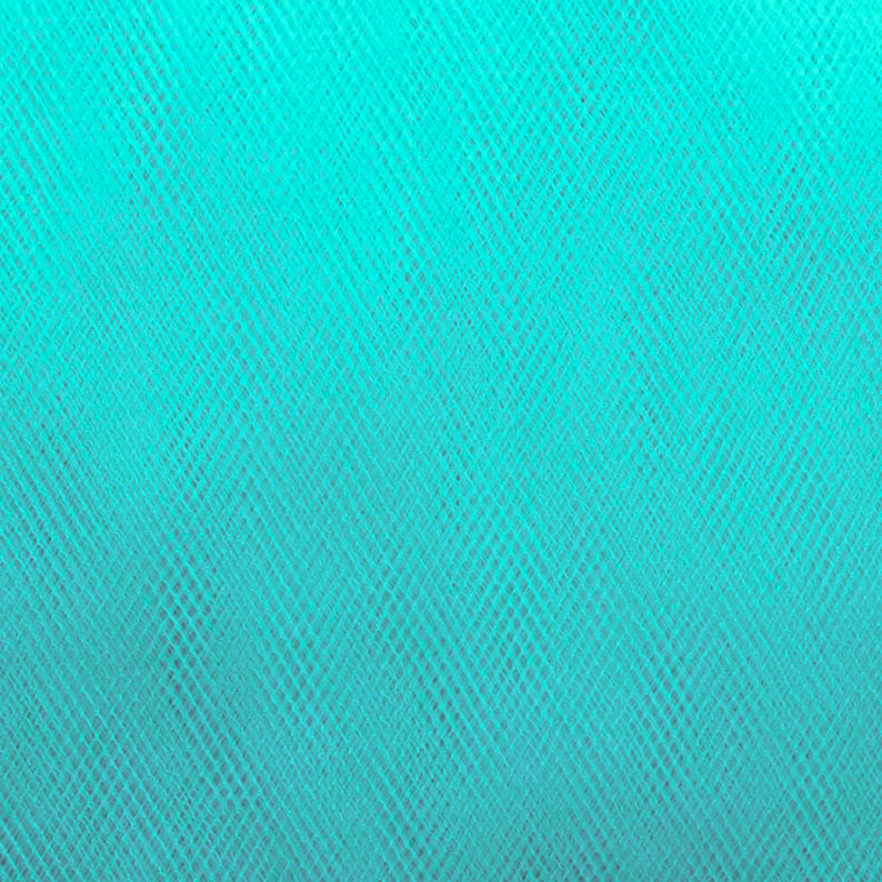 Jade / Turquoise 300cm Wide Fine Tulle Fabric