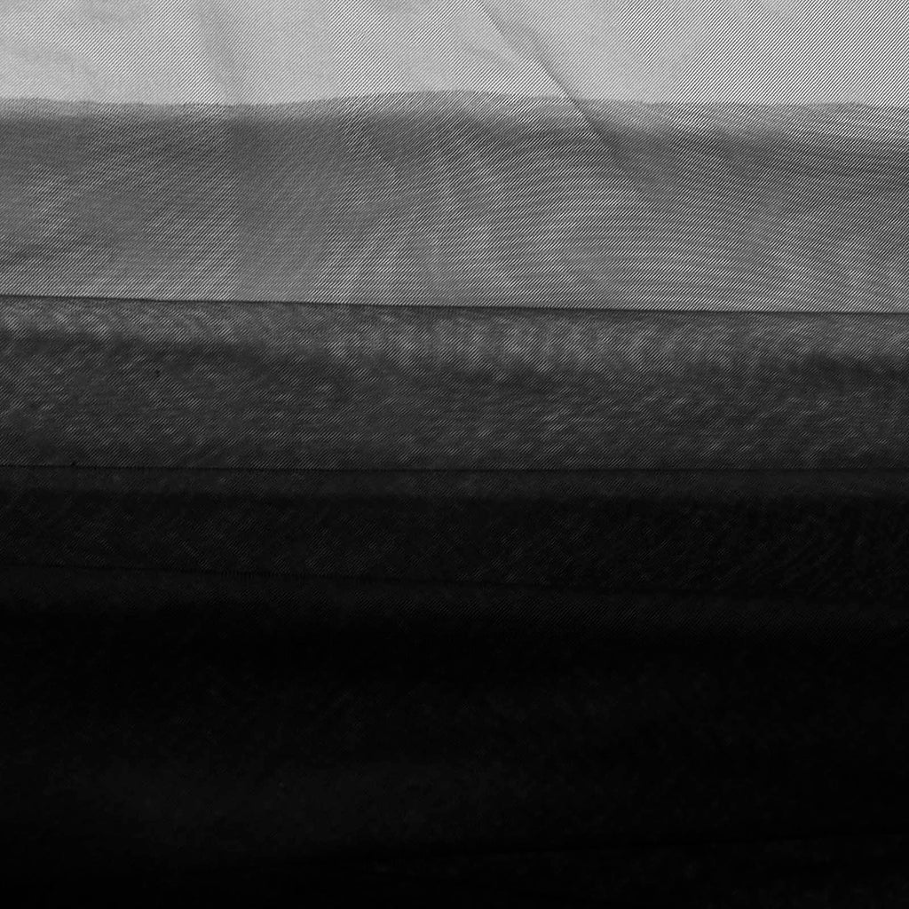 Black Super Fine Luxury Soft Tulle Fabric - 150cm Wide