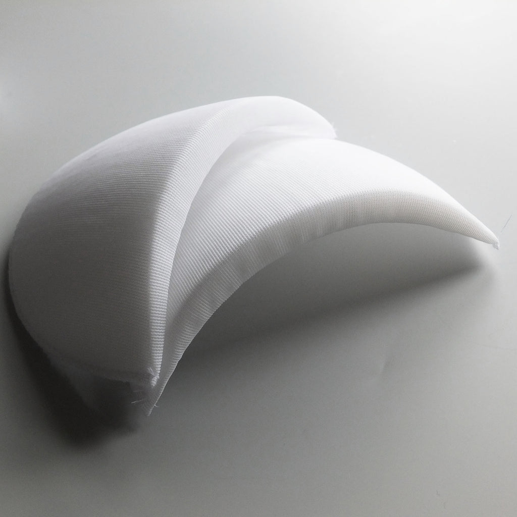 Foam Shoulder Pads - White / Black - 3 Sizes