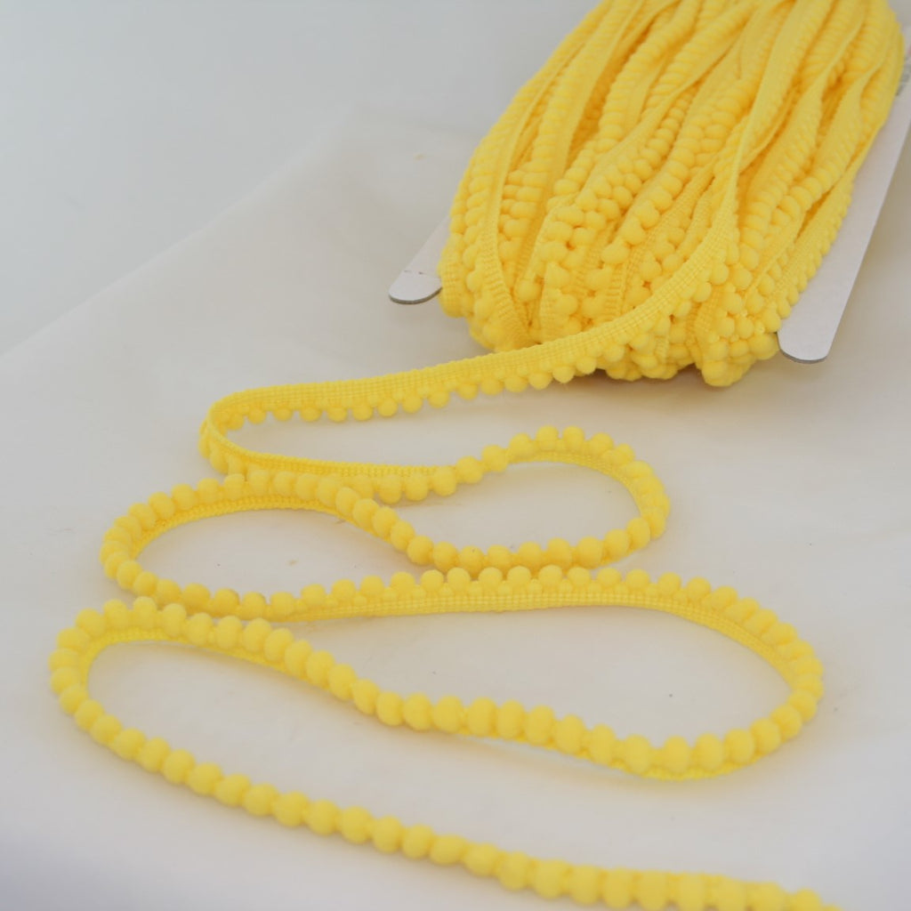 Mini Pom Pom Bobble Plain Trim - 22 colours